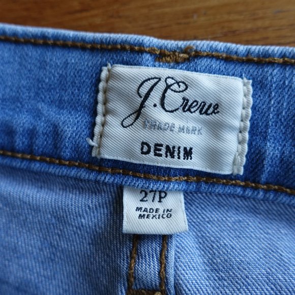 J.Crew Doran Frayed Denim Jean Pencil Skirt 27P 27 Petite #F2576 4 - Picture 14 of 16